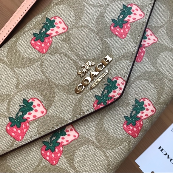 Coach Bags Coach Travel Envelope Wallet In Signature Canvas With